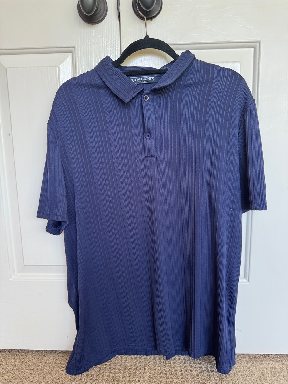 Paul Jones Men’s Navy Textured Polo